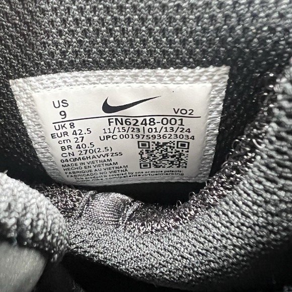 Nike Air Max2 CB '94 New Black White Gym Red FN6248 001 Mens Size 9 - Picture 7 of 7